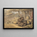 L'Ours et les ruches - Samuel Howitt — framed artwork on a wall