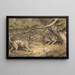 The dog and the wolf - Samuel Howitt — framed artwork on a wall