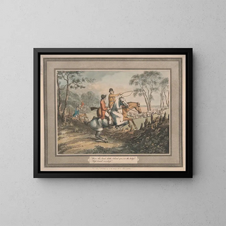 Jette le plateau dans le fossé derrière toi - Samuel Howitt — framed artwork on a wall