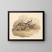 Two Hyenas - Samuel Howitt — framed artwork on a wall