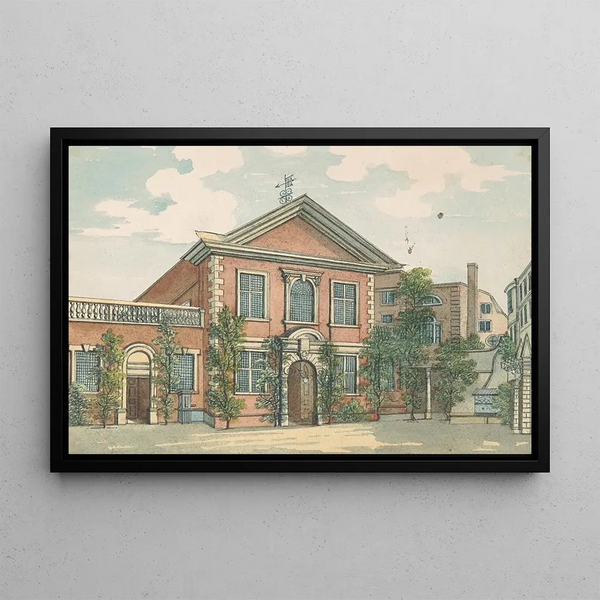 Barbers Hall - Samuel Ireland — framed artwork on a wall