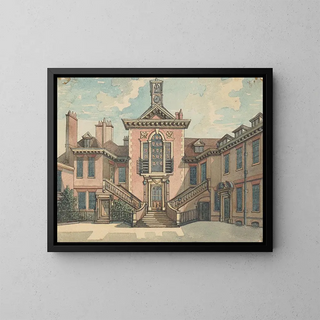 L'Auberge des Sergents - Samuel Ireland — framed artwork on a wall