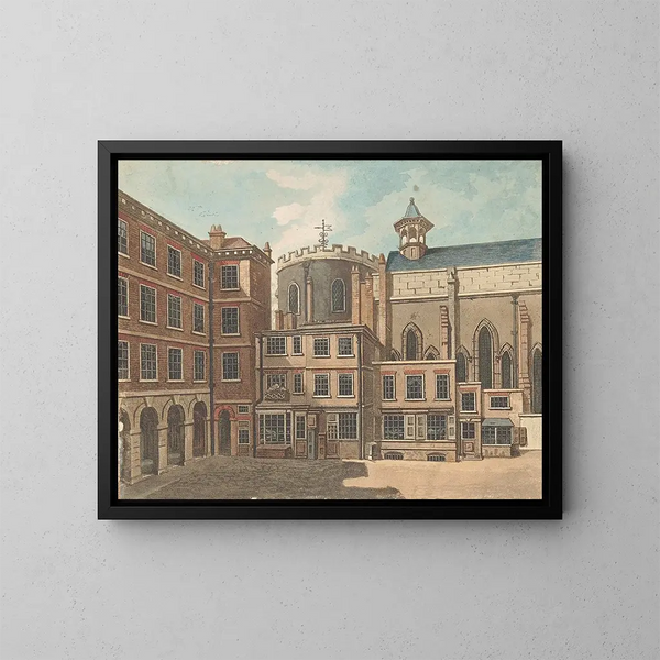 Église du Temple - Samuel Ireland — framed artwork on a wall