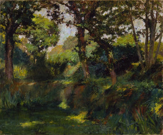 Landscape wooded - Samuel Isham — artwork view