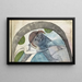 an anthropomorphic figure with a jester's hat under an arch - Samuel Jessurun de Mesquita — framed artwork on a wall