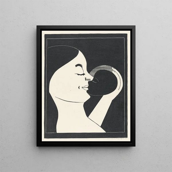 Mother and Child - Samuel Jessurun de Mesquita — framed artwork on a wall