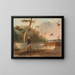 Shooting at the pheasant - Samuel John Egbert Jones — framed artwork on a wall