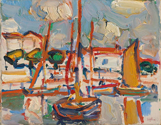 Bateaux au port - Samuel John Peploe — artwork view