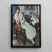 Young Girl in White - Samuel John Peploe — framed artwork on a wall