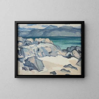 Iona Painting - Samuel John Peploe — framed artwork on a wall