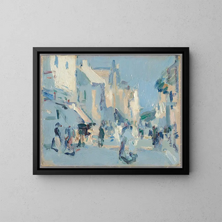 Paris Plage - Samuel John Peploe — framed artwork on a wall