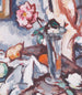 Rose in a glass vase with fruits - Samuel John Peploe — artwork view