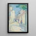Street scene in France - Samuel John Peploe — framed artwork on a wall