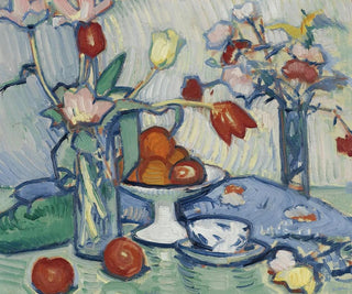 Tulips Painting - Samuel John Peploe — artwork view