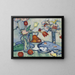 Tulips and a Coffee Pot - Samuel John Peploe — framed artwork on a wall