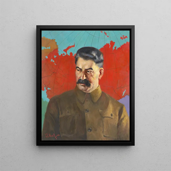 Joseph Stalin - Samuel Johnson Woolf — framed artwork on a wall