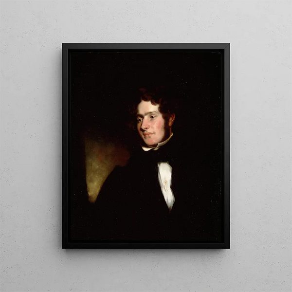 Self-portrait Painting - Samuel Lover — framed artwork on a wall