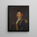 Commodore Isaac Hull - Samuel Lovett Waldo — framed artwork on a wall