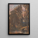 Cattle watering at dusk - Samuel Palmer — framed artwork on a wall