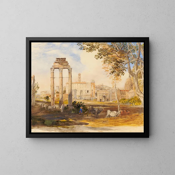Le Forum romain - Samuel Palmer — framed artwork on a wall