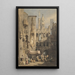 A Street in Bruges - Samuel Prout — framed artwork on a wall