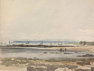 Beach Scene Painting - Samuel Prout — artwork view