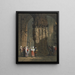 Figures of the Interior of the Cathedral - Samuel Prout — framed artwork on a wall
