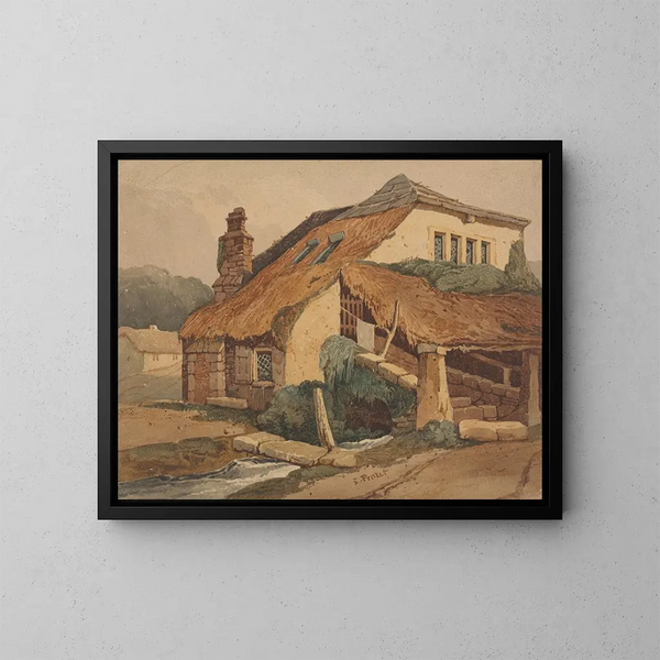 Kingsteignton, Devon - Samuel Prout — framed artwork on a wall