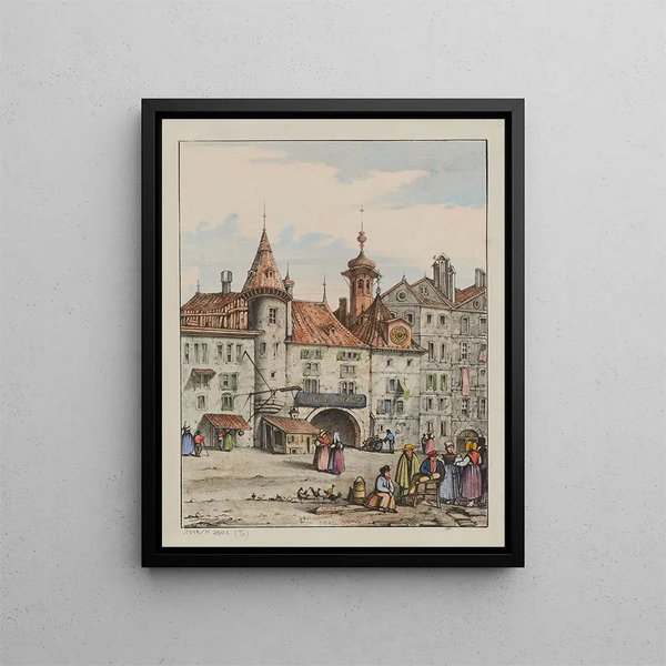 Le Molard - Samuel Prout — framed artwork on a wall