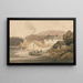 the House of Boats at Menabilly near Fowey, Cornwall - Samuel Prout — framed artwork on a wall