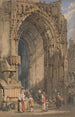 The Cathedral Gate of Reims - Samuel Prout — artwork view