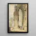 The Cathedral Porch in Regensburg, Bavaria - Samuel Prout — framed artwork on a wall