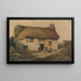 The thatched cottage - Samuel Prout — framed artwork on a wall