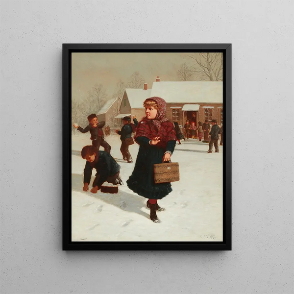 School Days - Samuel S. Carr — framed artwork on a wall