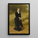 Lady in Black - Samuel Sidley — framed artwork on a wall