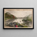 West Point and the Highlands - Samuel Valentine Hunt — framed artwork on a wall