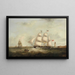 La gazelle entrant dans la Mersey - Samuel Walters — framed artwork on a wall