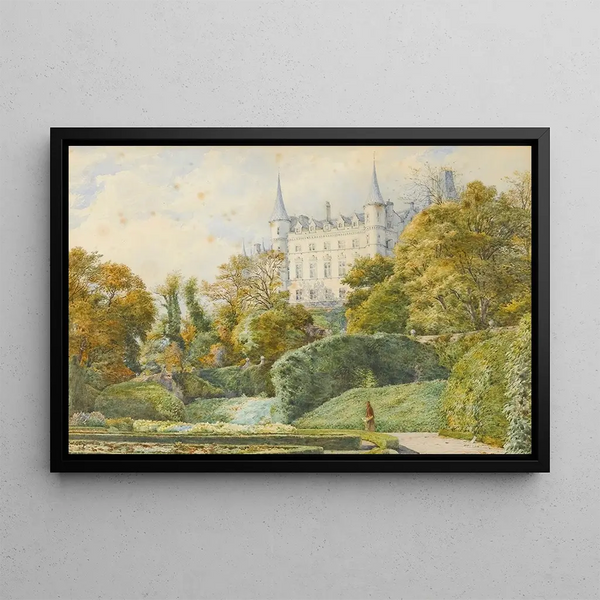 Château de Dunrobin - Samuel William Oscroft — framed artwork on a wall