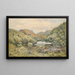 La mare de bruyère sur la rivière Kirkaig Sutherland - Samuel William Oscroft — framed artwork on a wall