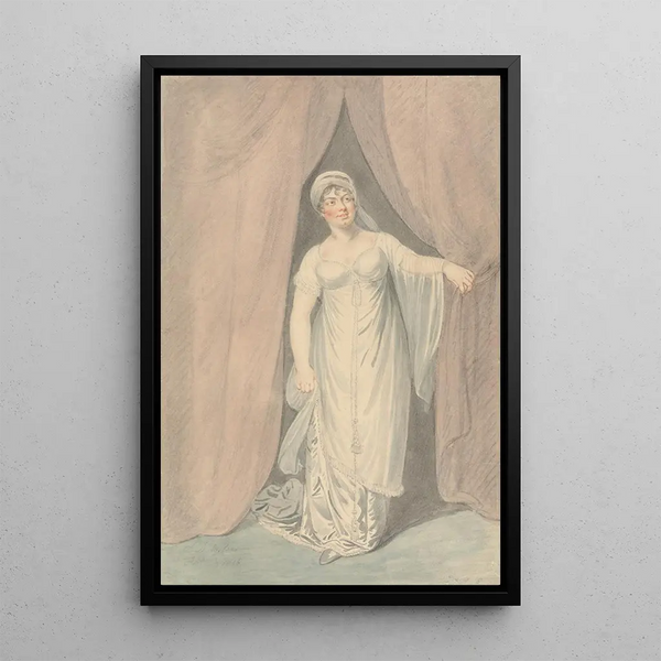 an actress - Samuel de Wilde — framed artwork on a wall