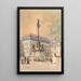 The Flower Market at the Court - Sándor Kozeluh — framed artwork on a wall