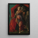 Judith with the Head of Holofernes - Sandro Botticelli — framed artwork on a wall