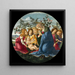 La Madone adorant l'Enfant avec cinq anges - Sandro Botticelli — framed artwork on a wall