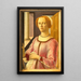 Portrait of Smeralda Bandinelli - Sandro Botticelli — framed artwork on a wall