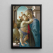 The Virgin and Child with an Angel - Sandro Botticelli — framed artwork on a wall