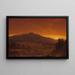Sunset Painting - Sanford Robinson Gifford — framed artwork on a wall