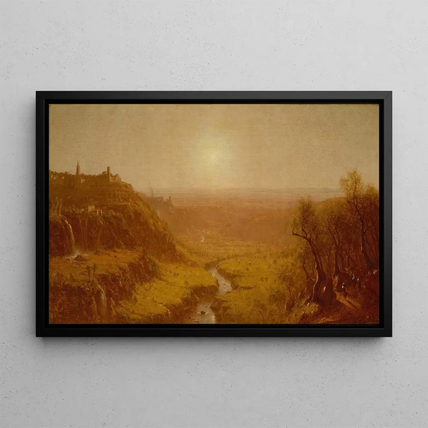 Tivoli Painting - Sanford Robinson Gifford — framed artwork on a wall