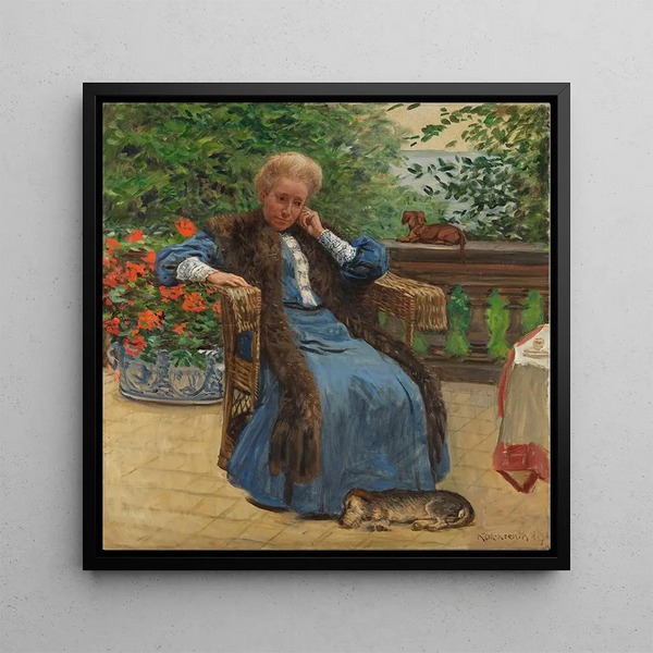 Untitled - Leopold von Kalckreuth — framed artwork on a wall