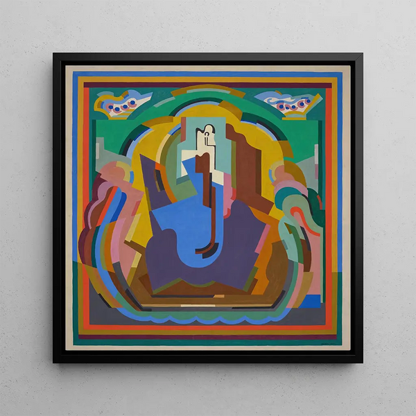 Untitled Painting - Albert Gleizes — framed artwork on a wall