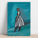 Reproduction of the painting Untitled Painting (Woman in White and Black Dress) - Karl Wiener